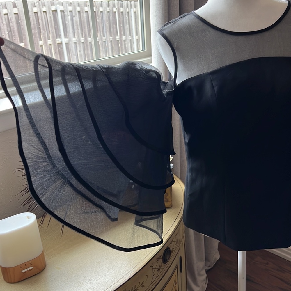 Elegant Black Shoulderless Bra in Blouse - Picture 3 of 6
